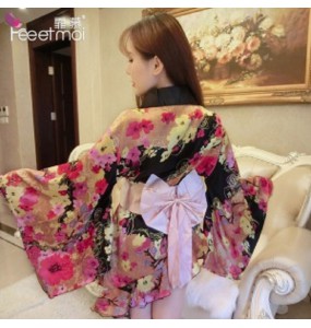 FEE ET MOI Japanese Kimono (Black)